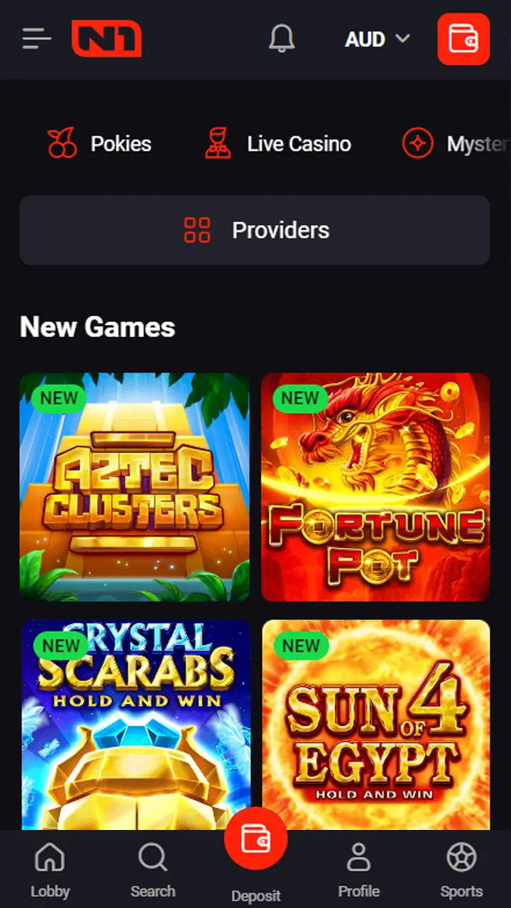 Download the N1Bet app from the App Store or visit via your browser.