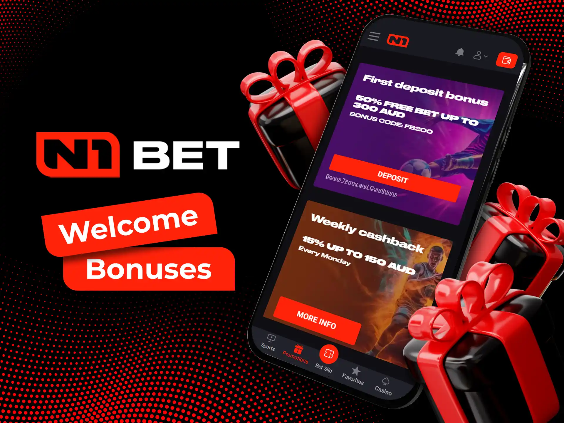 N1Bet offering a whole range of bonuses to enhance your gaming experience.