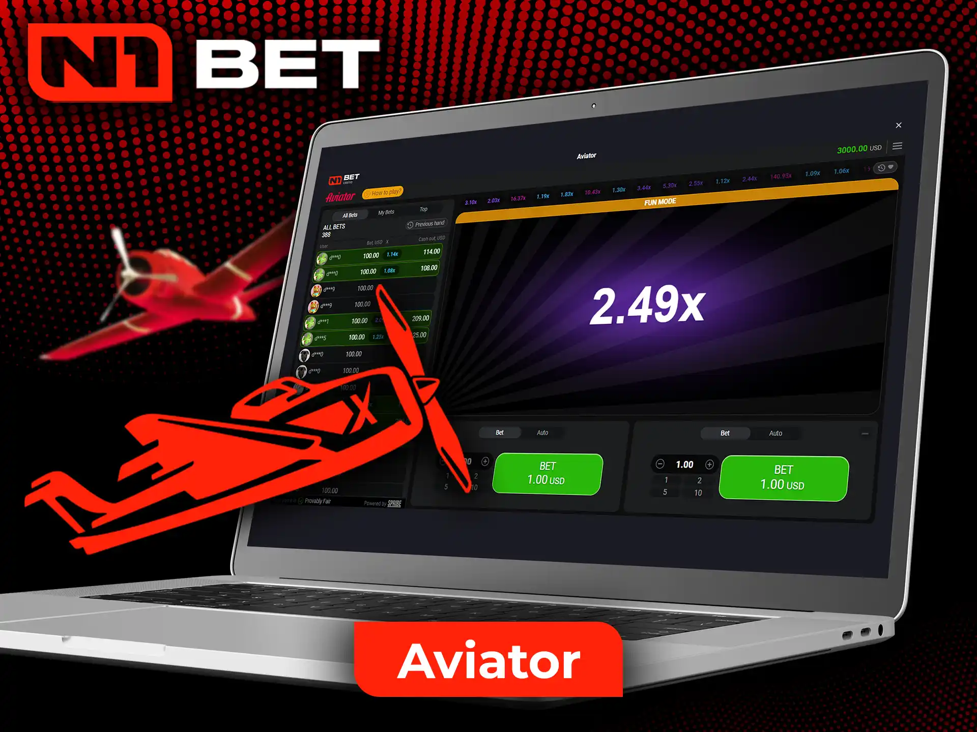 Aviator is one of the most popular games at N1Bet Casino.