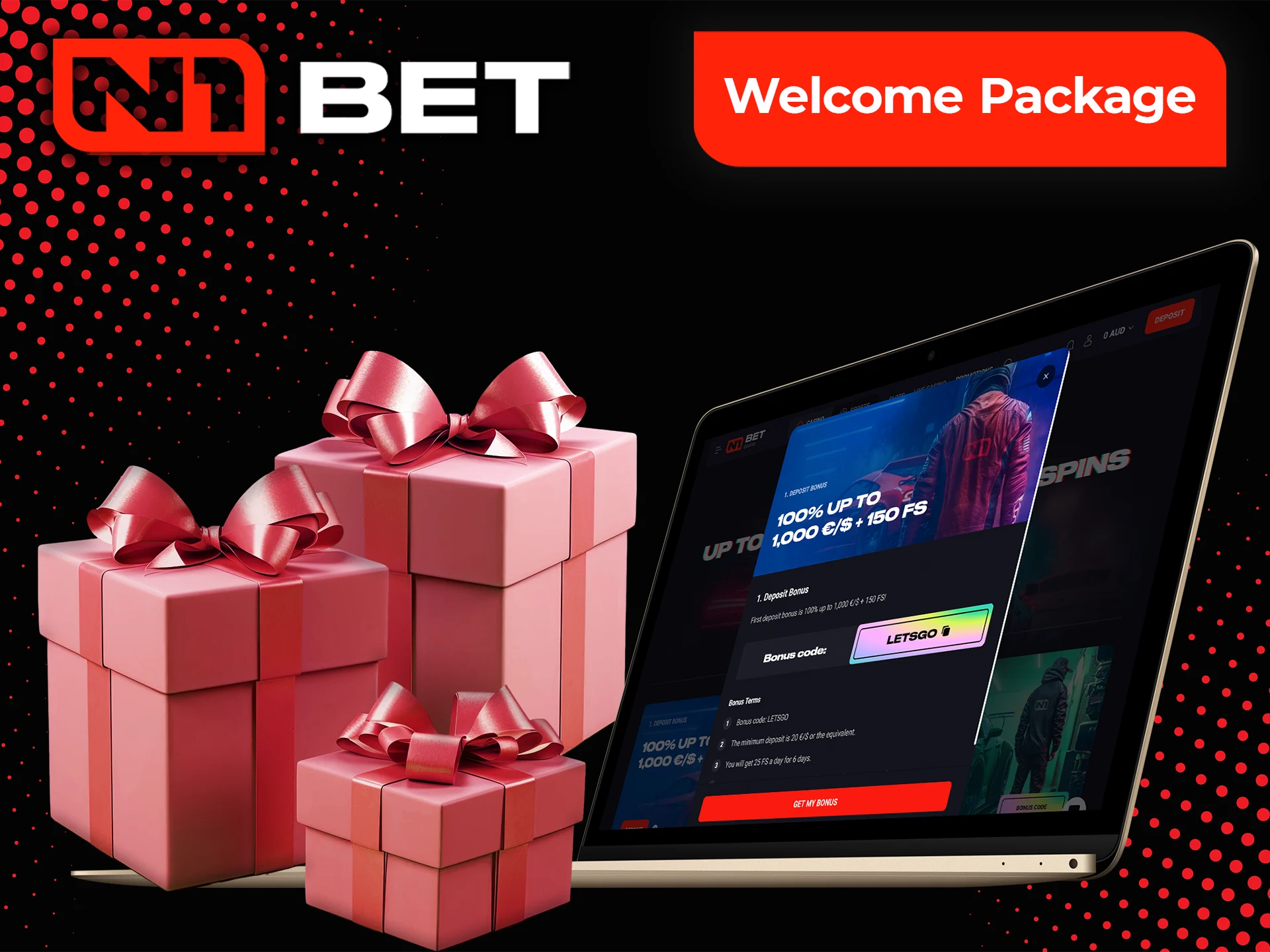 About welcome bonus for the first deposit at N1Bet.