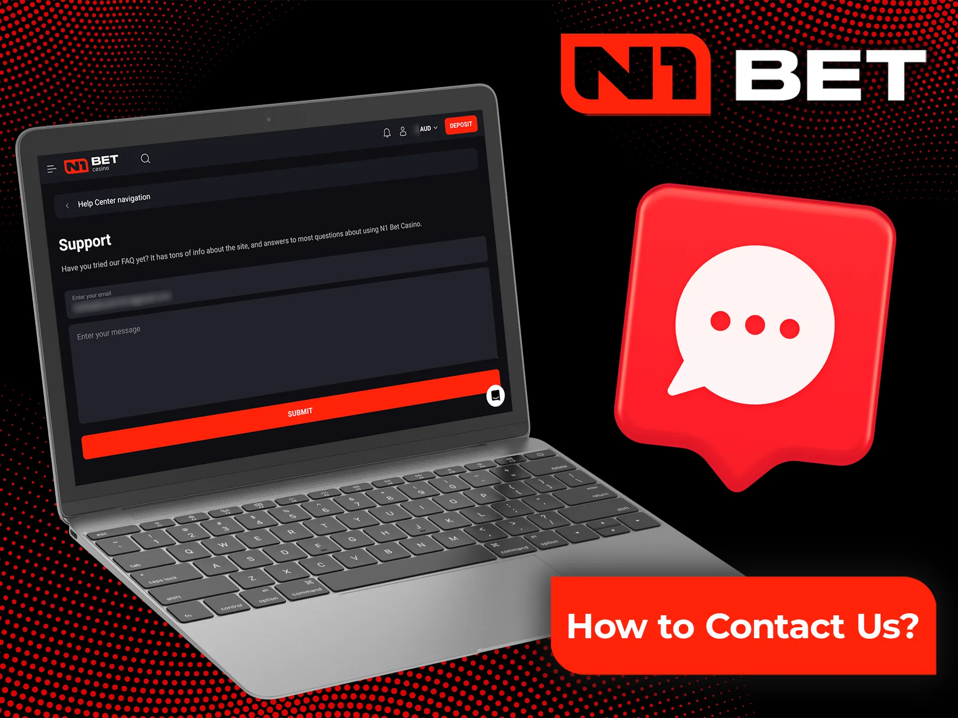 How you can get in touch with N1Bet casino support.
