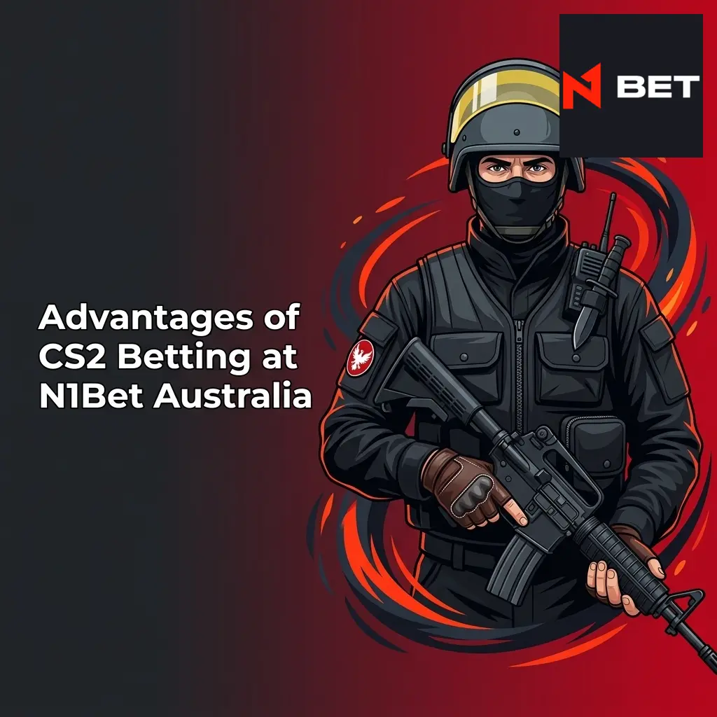 N1Bet Australia CS2 betting advantages including welcome bonus, local payments, 24/7 support, mobile app and competitive odds