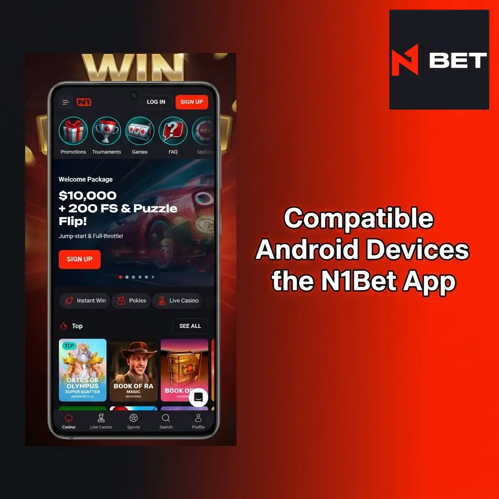 N1Bet app compatible Android devices including Samsung, Google Pixel, OnePlus, Xiaomi and more popular in Australia