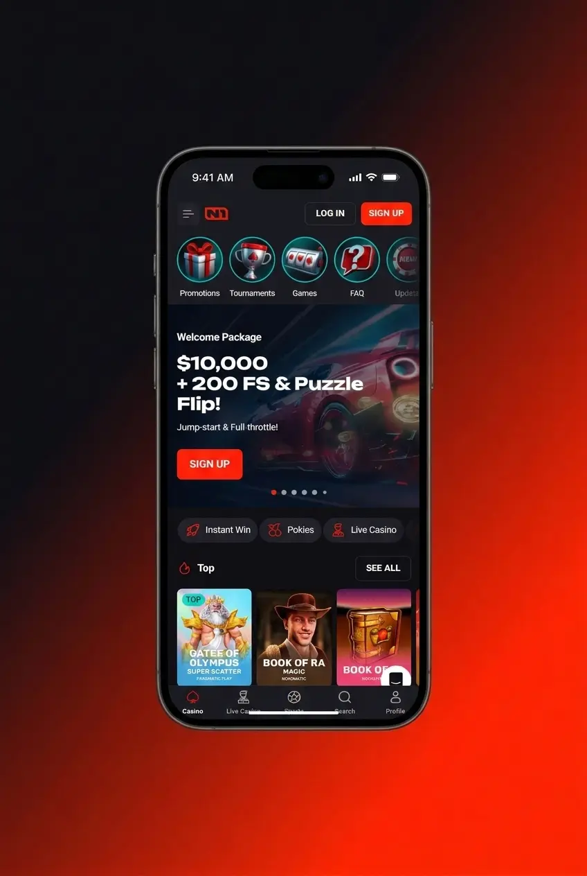 N1Bet app displaying live Formula 1 betting markets with in-play odds on a smartphone screen