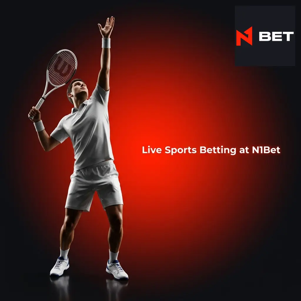 Live sports betting interface at N1Bet showing in-play odds for cricket, football, tennis, basketball, and eSports markets