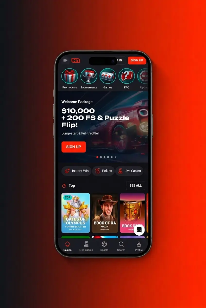 N1Bet mobile app displaying MMA betting options with live odds and fight cards on iOS and Android