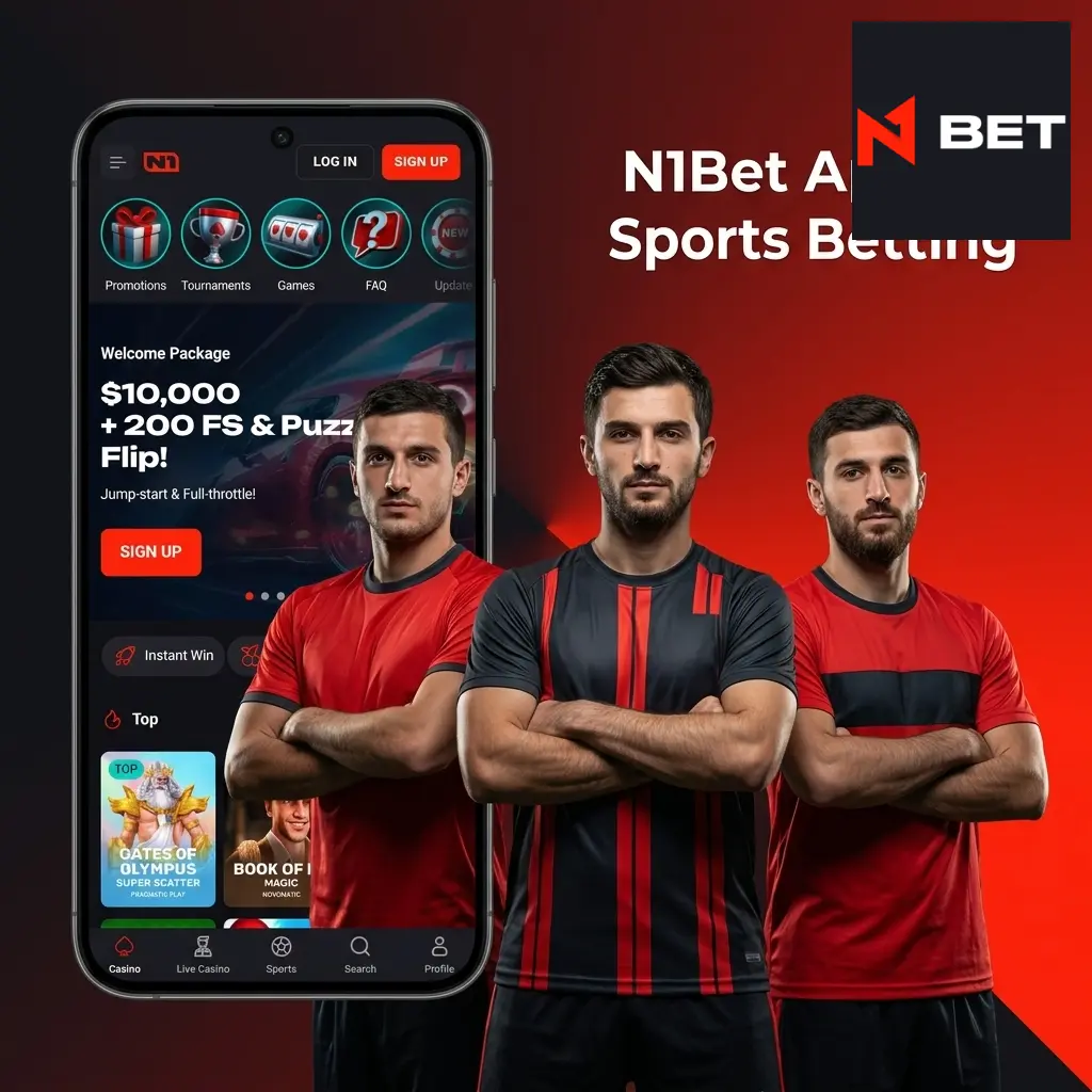 N1Bet mobile app for sports betting on Android and iOS devices for Australian players