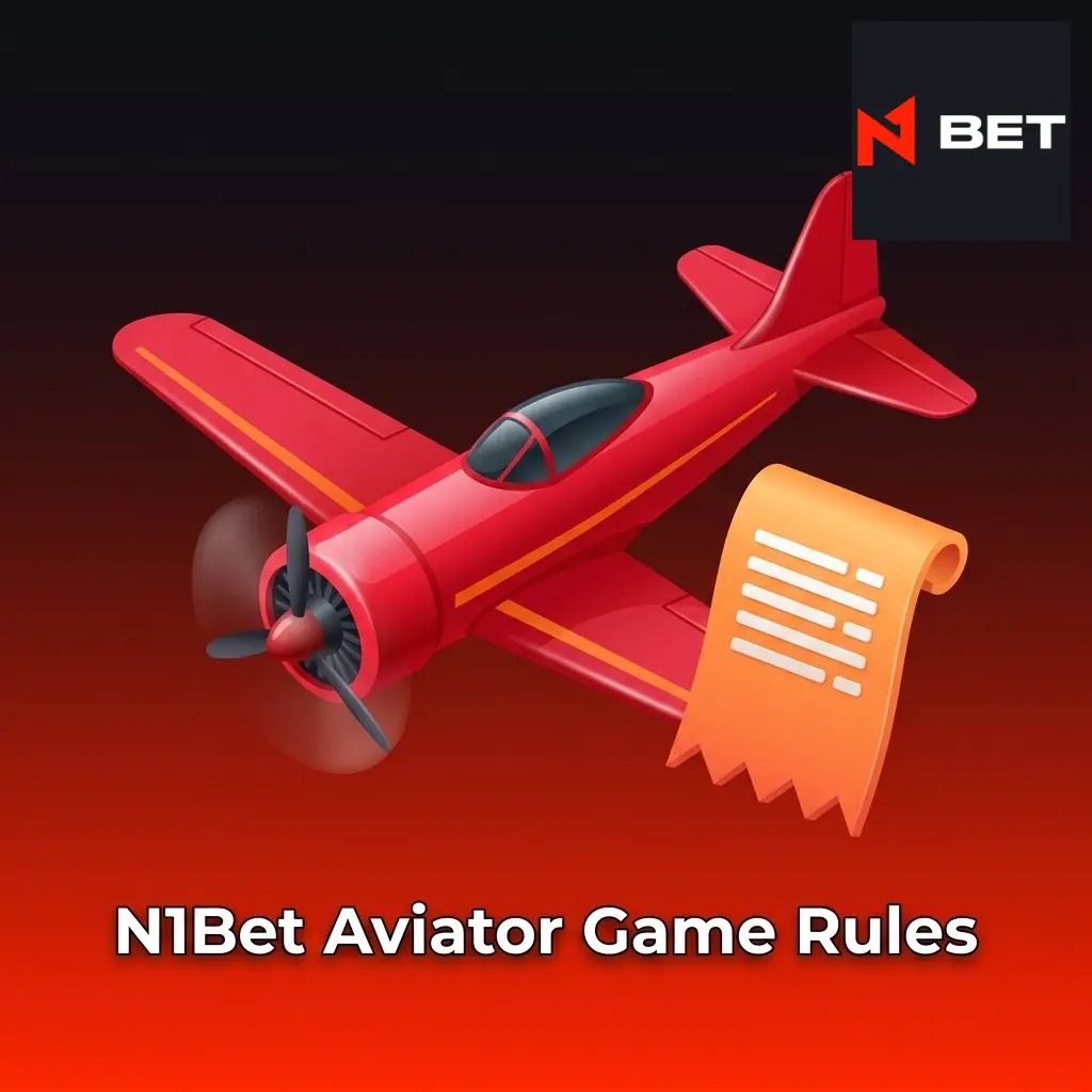 Aviator game rules at N1Bet showing plane multiplier mechanic, betting limits, cash-out options, and Spribe provably fair system
