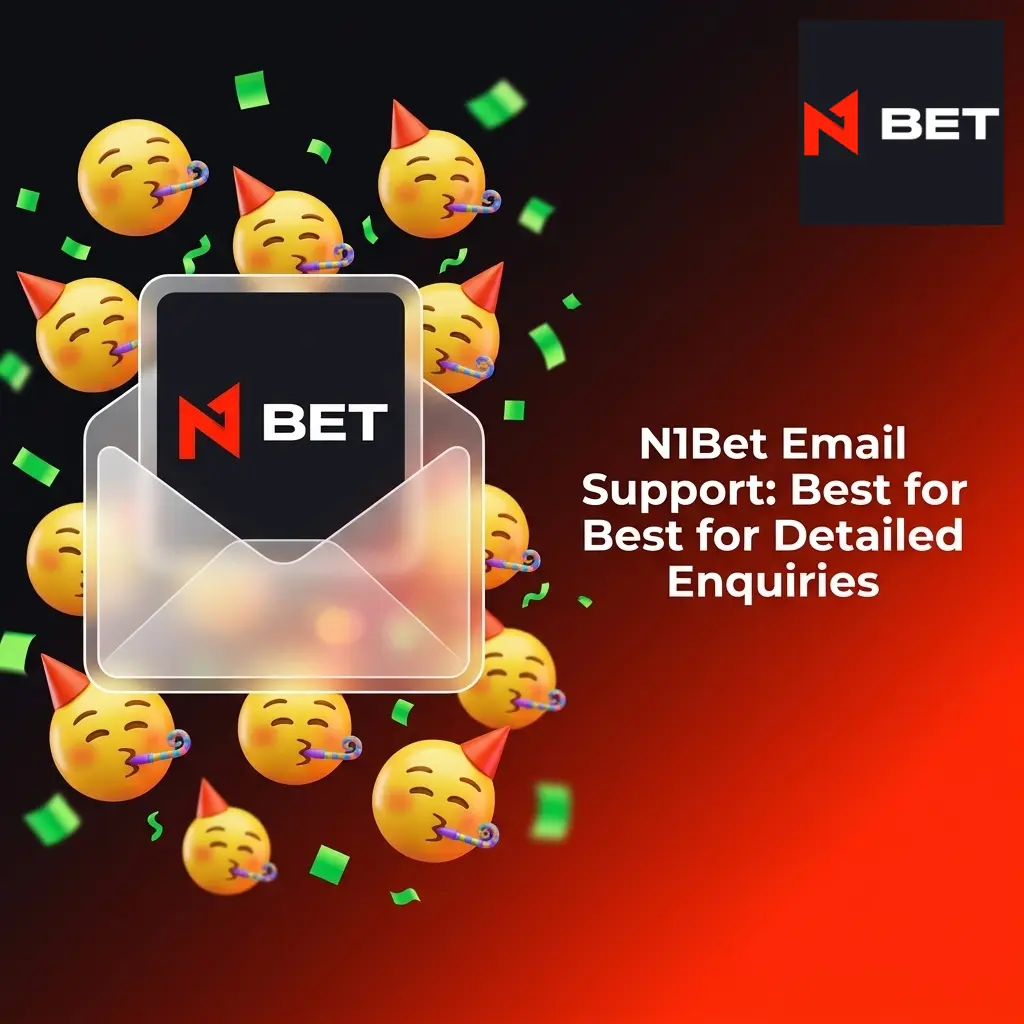 N1Bet email support interface showing contact details for customer enquiries at support@n1bet.com with 24/7 monitoring