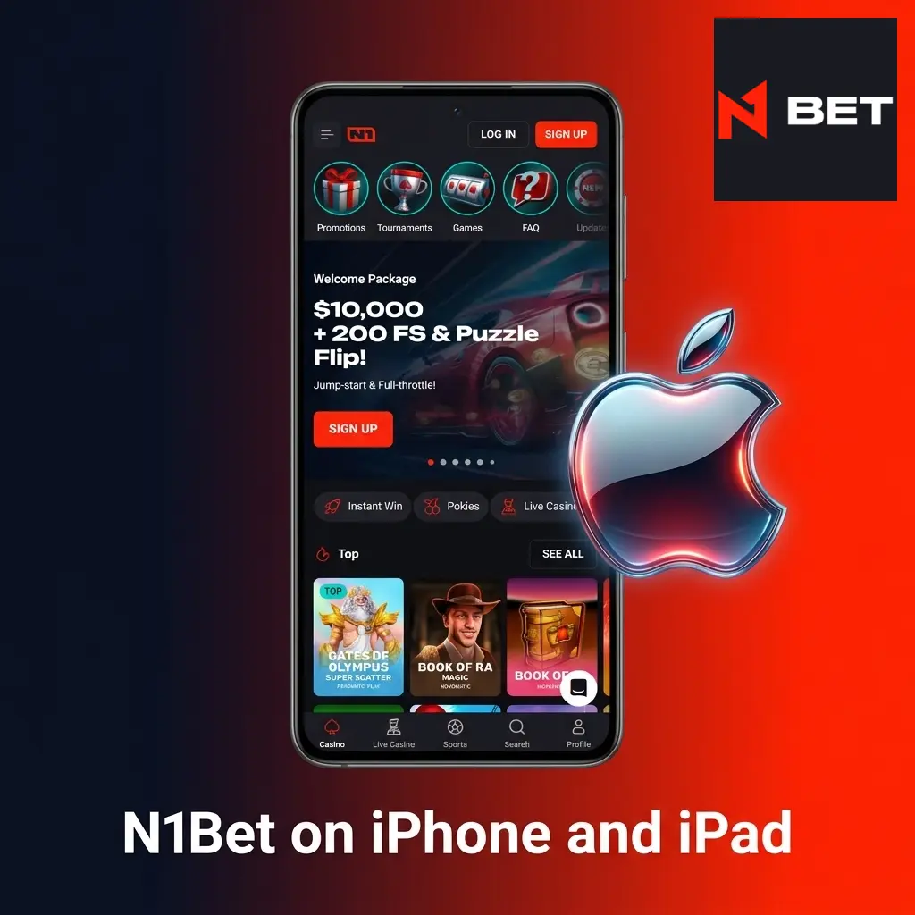 N1Bet PWA installation guide on iPhone and iPad via Safari browser home screen shortcut