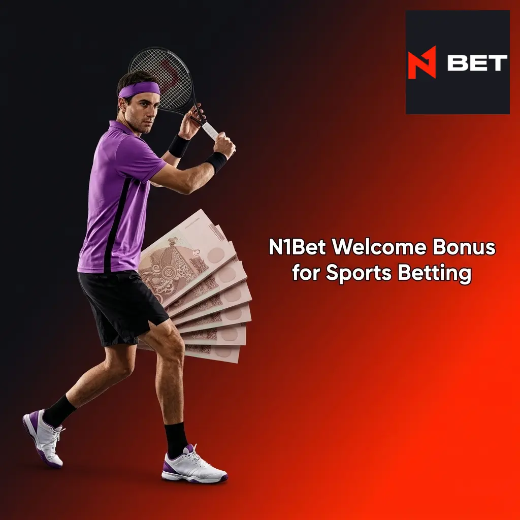 N1Bet welcome bonus offering 100% matched deposit up to AUD 500 for sports betting including tennis matches