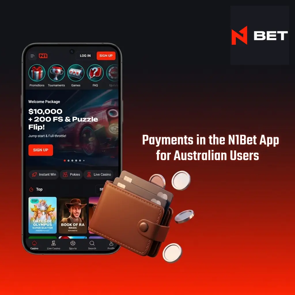 N1Bet app payment methods for Australian users including Visa, Mastercard, Skrill, Neteller, and crypto options