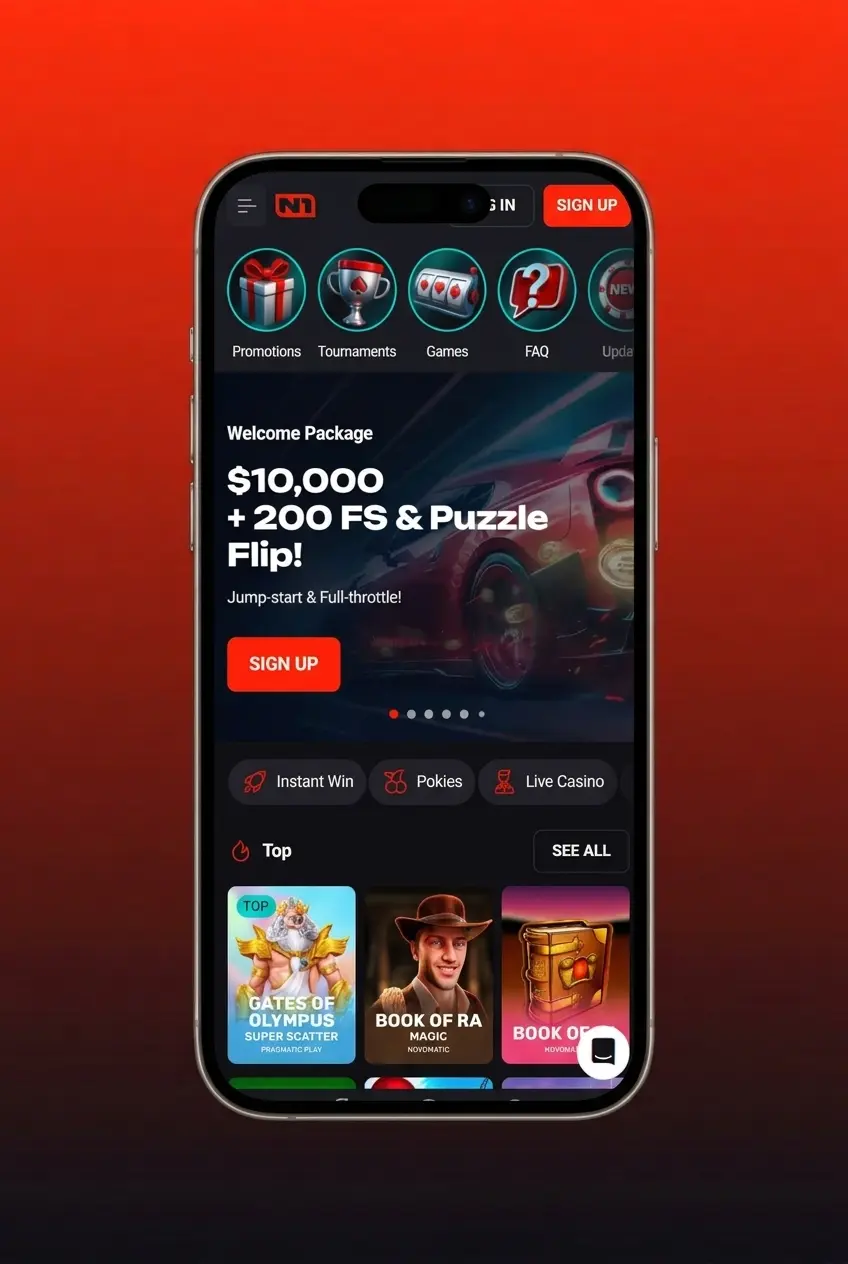 N1Bet app registration steps for Australian users aged 18+, showing account creation process under three minutes
