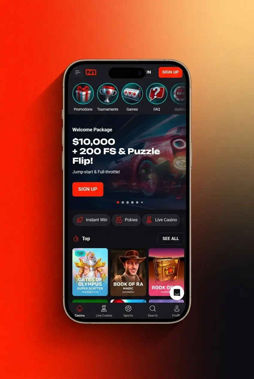 Step-by-step guide to start playing at N1Bet Casino with registration, deposit, and bonus activation instructions