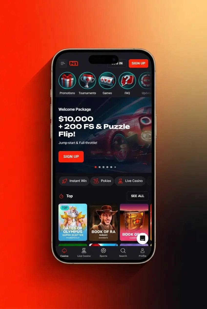 Step-by-step guide to start playing at N1Bet Casino, from registration to depositing and claiming welcome bonus