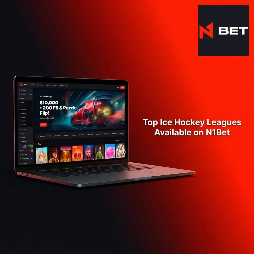 Ice hockey leagues available on N1Bet including NHL, KHL, AHL, SHL, Liiga, and IIHF World Championship betting markets